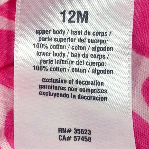 Just One You by Carter's Pink Romper 12 months - Picture 7 of 8